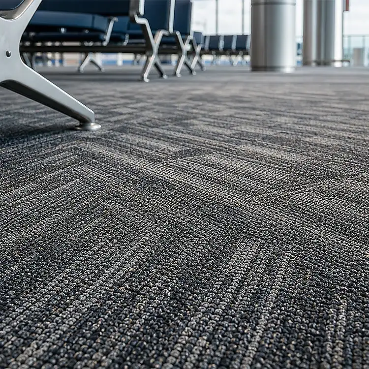 Strapazierfähiger Teppichboden aus Polypropylen für den Flughafen