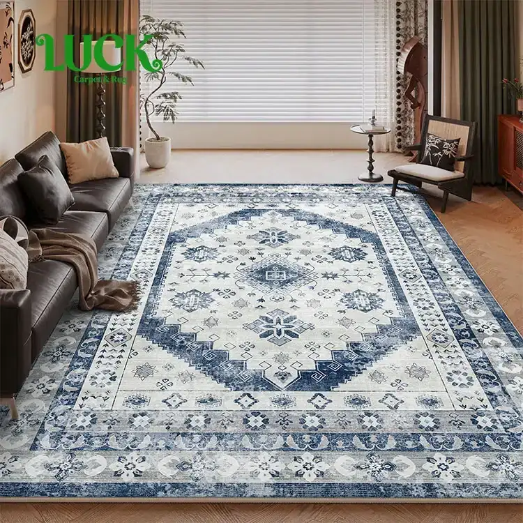 Bedruckter Teppich aus Polyester mit Silikonfüllung
