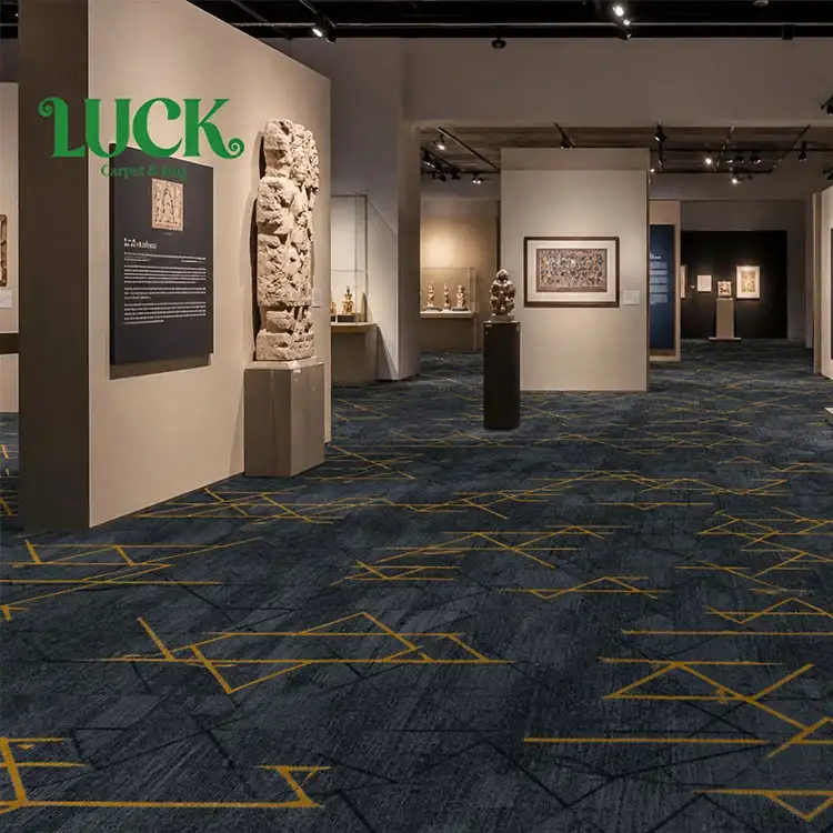 Bedruckter Wand-zu-Wand-Teppich aus Polyester für Ausstellungen