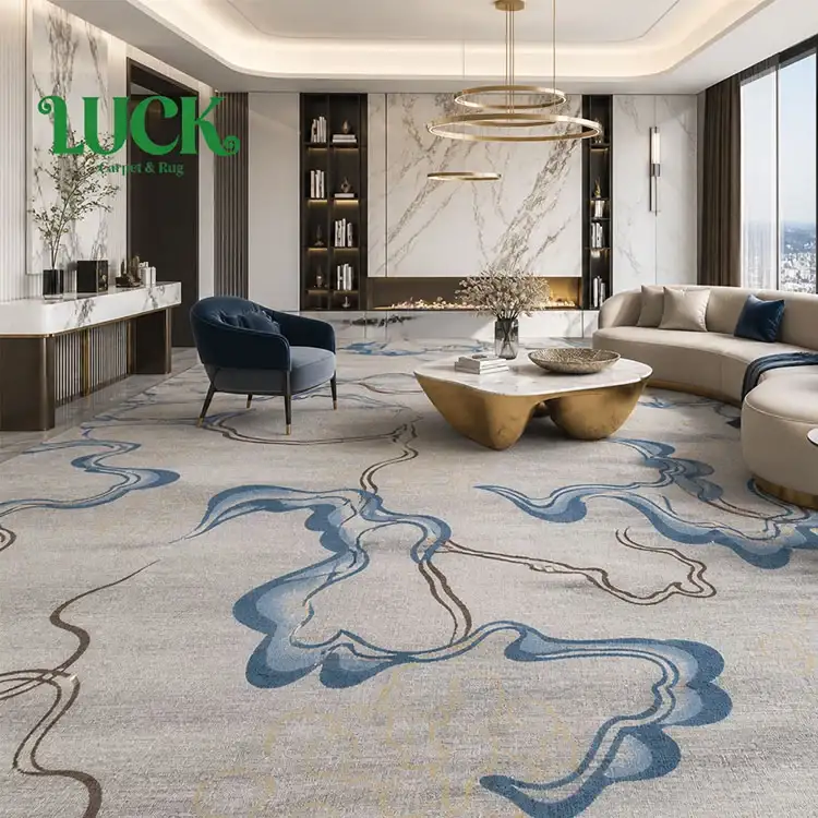 Bedruckter Wandteppich aus Wolle für luxuriöse Orte